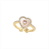 Geometric Zircon Opening Ring Hand Accessories