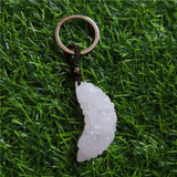 Natural Chinese Jade Dragon Phoenix Pendant KeyChain Jewelry