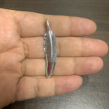S925 Silver Feather Pendant Unisex Jewelry Gift