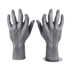 Gray Male Mannequin Left Hand, Jewelry Organizer Stand Holder
