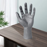Gray PVC Male Mannequin Left Hand for Jewelry Display