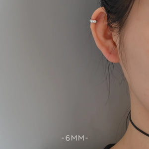 925 Silver Glossy Men's Earrings Single All-match