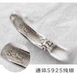 925 Silver Glossy Men's Earrings Single All-match