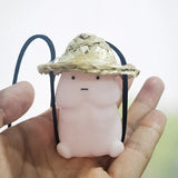 Rearview Mirror Pendant Silicone Car Ornament Funny Shape H9