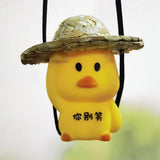 Rearview Mirror Pendant Silicone Car Ornament Funny Shape H9