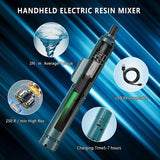 Rechargeable Epoxy Mixer Handheld Resin Stirrer With 4 Paddles