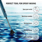 Rechargeable Epoxy Mixer Handheld Resin Stirrer With 4 Paddles