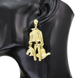 Funny Retro Punk Halloween Horse Head Earrings