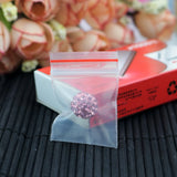 100Pc 3x4cm Red Border Ziplock Bags