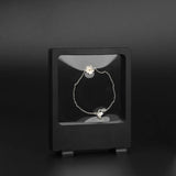 PET Membrane Window Diamond Ring Stand Jewelry Display Case