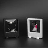 PET Membrane Window Diamond Ring Stand Jewelry Display Case