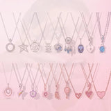 925 Silver Love Earth Star Balloon Pendant DIY Charm Jewelry