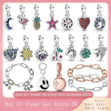 High 925 Silver Linked Bracelet for Charms Beads Jewelry Making