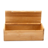 Bamboo Sunglasses Organizer Case, Space Saving Compact 16.5x6.8x5.5cm
