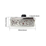 Car Air Diffuser Locket Vent Clip Stainless Steel Aromatherapy