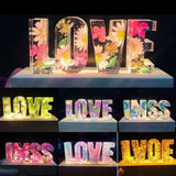 Wooden LED Display Pedestal for Crystals