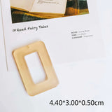 Resin Plastic Eardrop Accessories Pendant Necklace Charms 6pcs