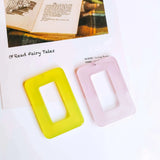 Resin Plastic Eardrop Accessories Pendant Necklace Charms 6pcs
