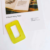 Resin Plastic Eardrop Accessories Pendant Necklace Charms 6pcs