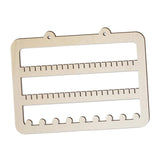 Rectangle Earring Wall Hanging Holder Wood, Home Decor Durable