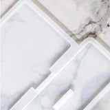 Rectangle Mold with Stand Holder, Photo Frame Resin Mold for DIY Number Plate