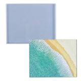 Rectangle Serving Board Crystal Epoxy Resin Mold Coaster Tray Silicone Mould
