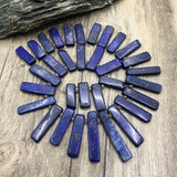 Lapis Lazuli Slice Spike Stone Beads For Jewelry Making