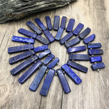 Lapis Lazuli Slice Spike Stone Beads For Jewelry Making