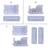 Rectangle Photo Frame Mold Epoxy Glue Silicone Plaster Ornament Pendant