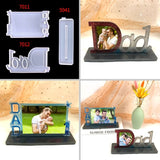 Rectangle Photo Frame Mold Epoxy Glue Silicone Plaster Ornament Pendant