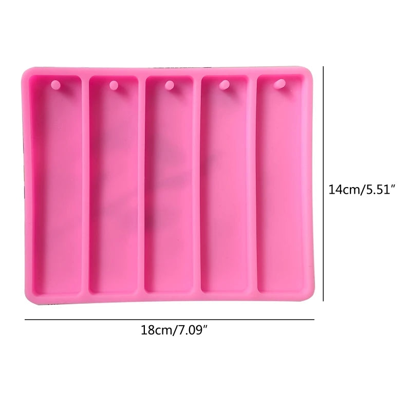 Silicone Bookmark Mold DIY Epoxy Jewelry Craft Resin Mold
