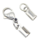 Stainless Steel Lobster Claw Clasp Cord End Cap for Jewelry Making