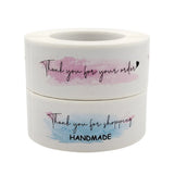 Rectangle Thank You Order Stickers Sealing Label Decoration