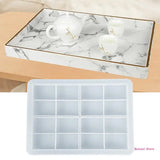 Rectangle Tray Crystal Epoxy Resin Mold Serving Board Plate Silicone Mould DIY
