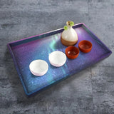 Rectangle Tray Epoxy Resin Mold Fruit Plate Board Tea Cup Coaster Silicone Mould