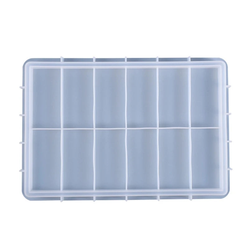 Rectangle Tray Epoxy Resin Mold Fruit Plate Board Tea Cup Coaster Silicone Mould