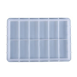 Rectangle Tray Epoxy Resin Mold Fruit Plate Board Tea Cup Coaster Silicone Mould