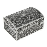 Rectangle Zinc Alloy Trinket Jewelry Box Organizer