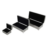 Rectangle Zinc Alloy Trinket Jewelry Box Organizer
