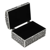 Rectangle Zinc Alloy Trinket Jewelry Box Organizer