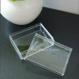 Plastic Jewelry Bracelet Display Case Clear Favor Box with Cover Lid