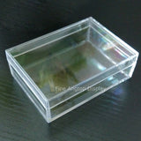 Plastic Jewelry Bracelet Display Case Clear Favor Box with Cover Lid