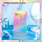 Rectangular Acrylic Earring Holder Jewelry Retail Holder