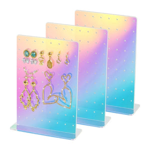 Rectangular Acrylic Earring Holder Jewelry Retail Holder