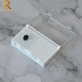 Rectangular Acrylic Gem Box Display Case Stone Storage Organizer
