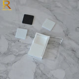 Rectangular Acrylic Gem Box Display Case Stone Storage Organizer