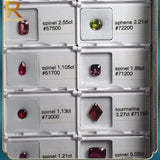 Rectangular Acrylic Gem Box Display Case Stone Storage Organizer
