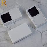 Rectangular Acrylic Gem Box Display Case Stone Storage Organizer