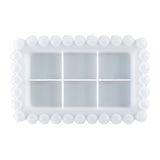 Rectangular Beaded Fruit Box Resin Mold DIY Jewelry Tray Plate Dish Silicone Mou