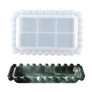 Rectangle Beaded Fruit Storage Box Resin Mold DIY Crafts